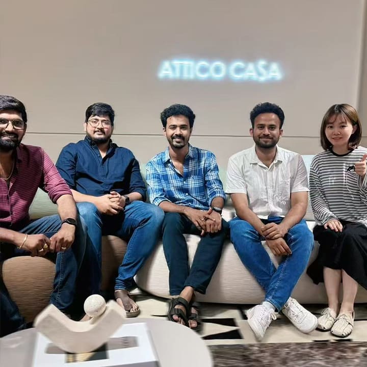 Buyers and partners in the ATTICO CASA showroom