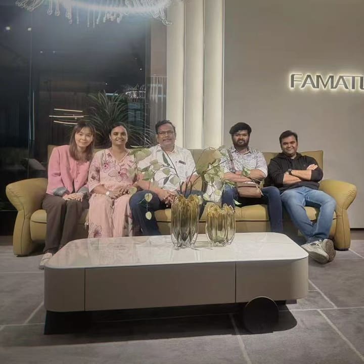 Buyers and partners in the ATTICO CASA showroom