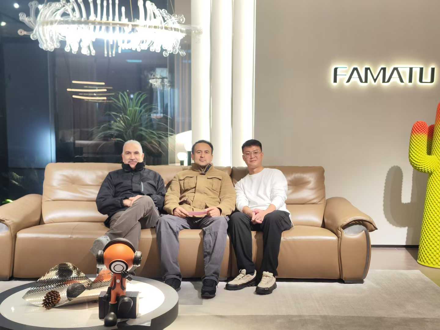 Buyers and partners in the ATTICO CASA showroom