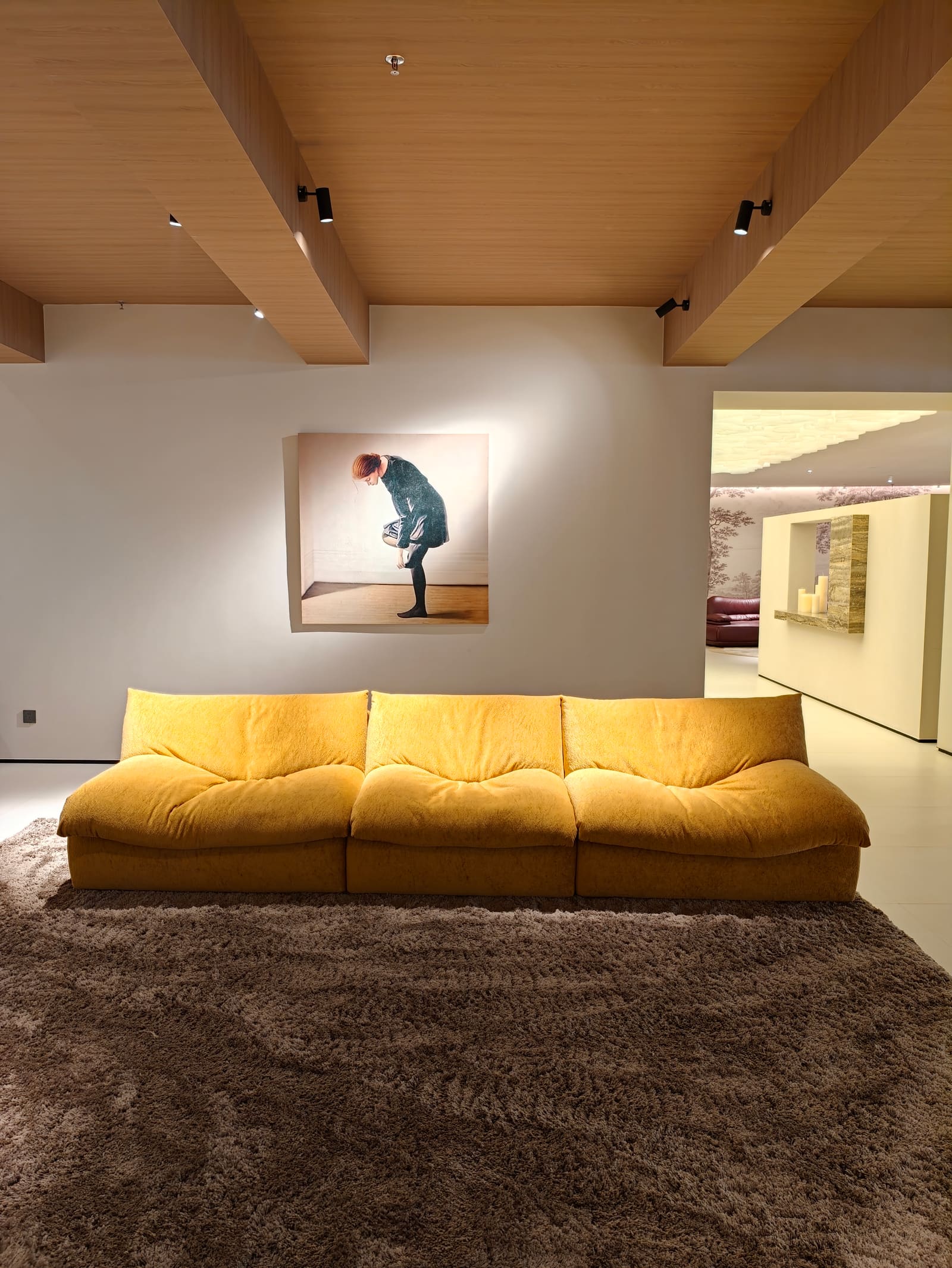 Modern Fabric Modular Sofa with Center Seat HD2448B 5
