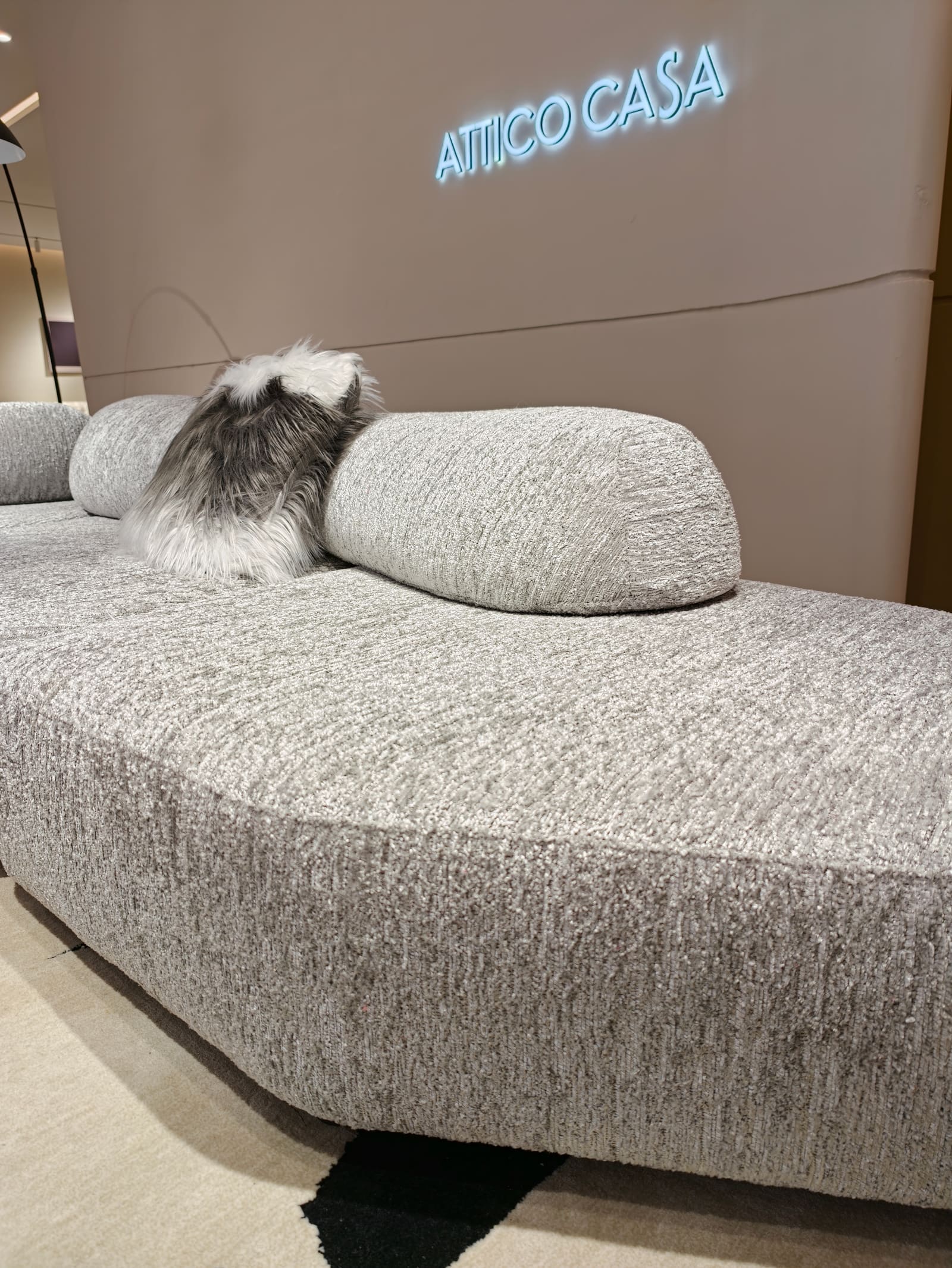 Large Curved Chenille Modular Sectional Sofa T5017 10